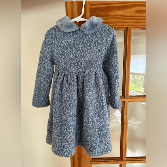 Lesy Lisseta Cosi Faux Fur Belted Dress Size 3T - Picture 1 of 11